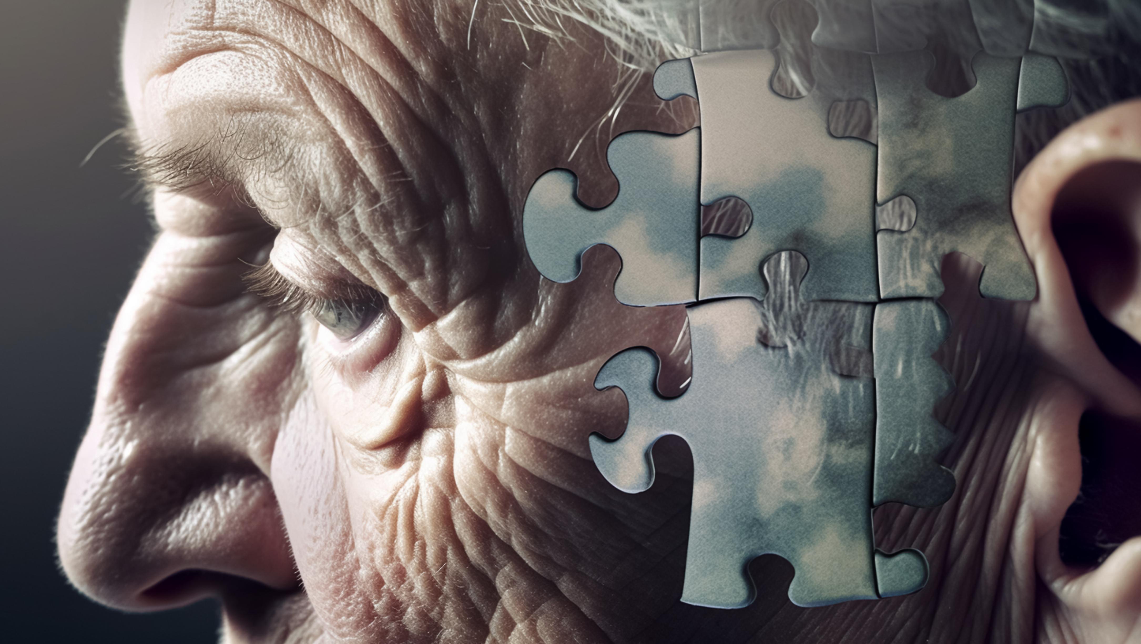 old man suffering from dementia